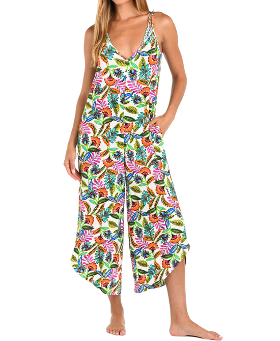 Printed Jumpsuit/Swim Cover Up view 