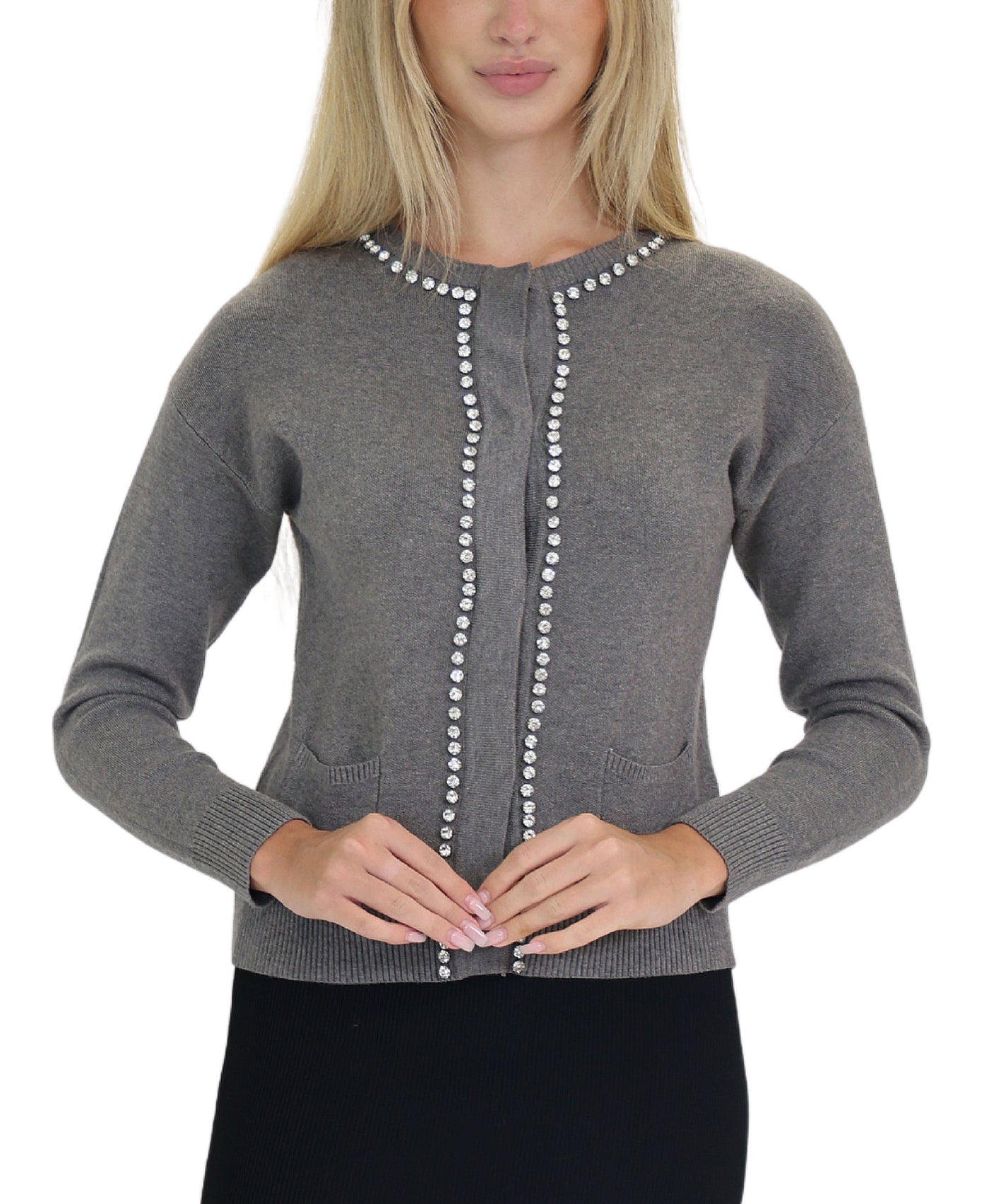 Cardigan Sweater w/ Jewels view 1