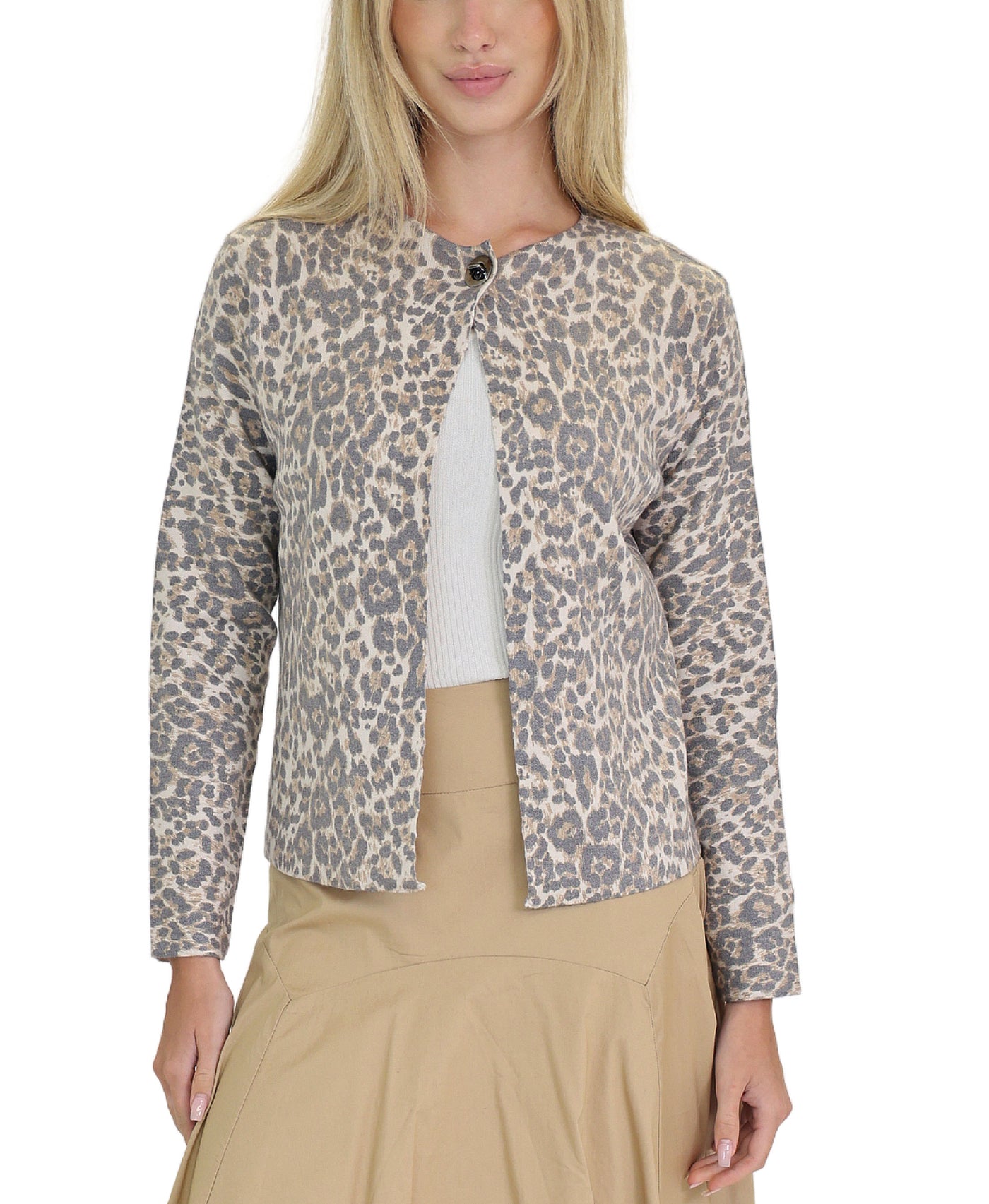 Leopard Print Cardigan view 1