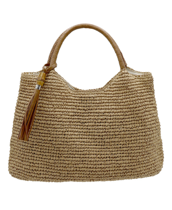 Woven Tote Bag w/ Tassel view 