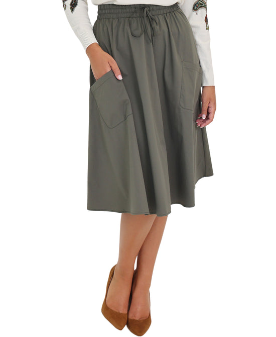 Midi Skirt w/ Pockets view 