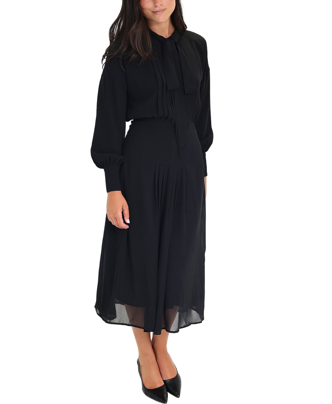 Chiffon Midi Dress view 1