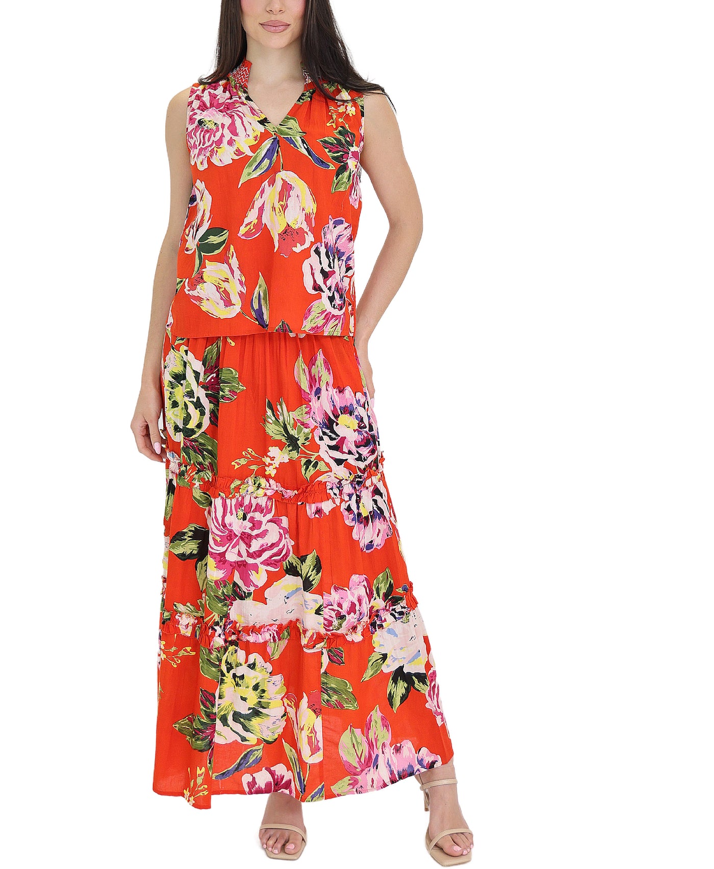 Floral Print Maxi Skirt view 2