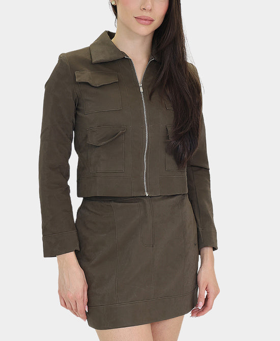 Faux Suede Jacket view 