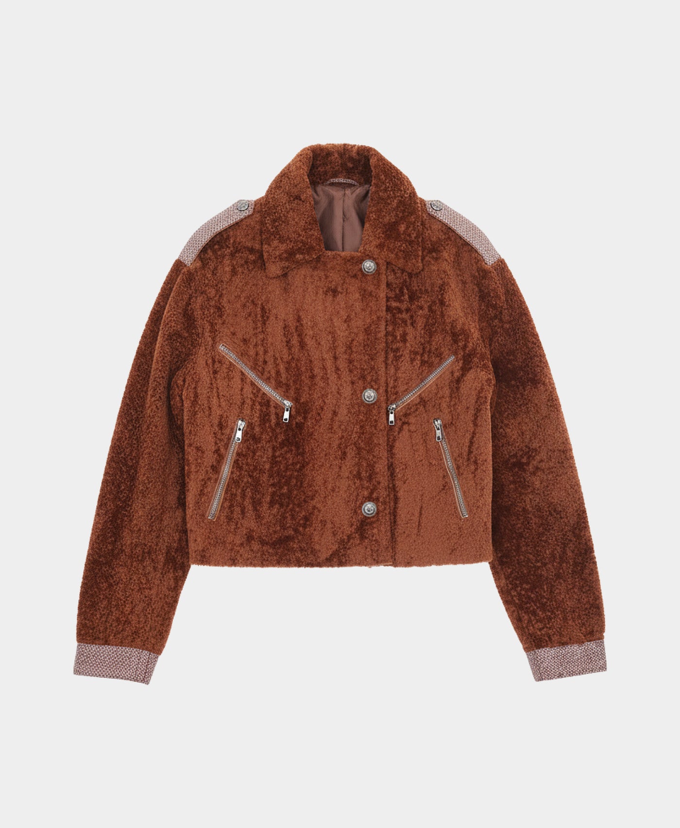 Shearling Moto Jacket view 1