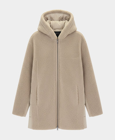 Shearling Jacket w/ Hood image 2