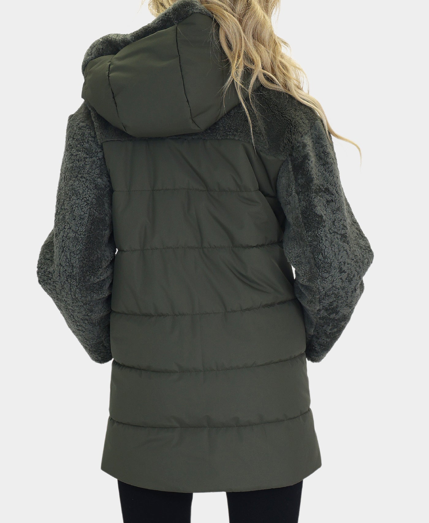 Shearling Jacket w/ Hood view 2