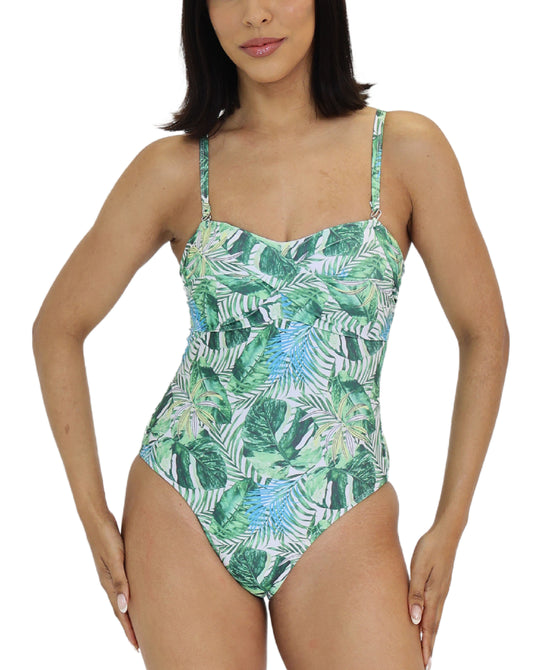Palm Print One-Piece Swimsuit view 