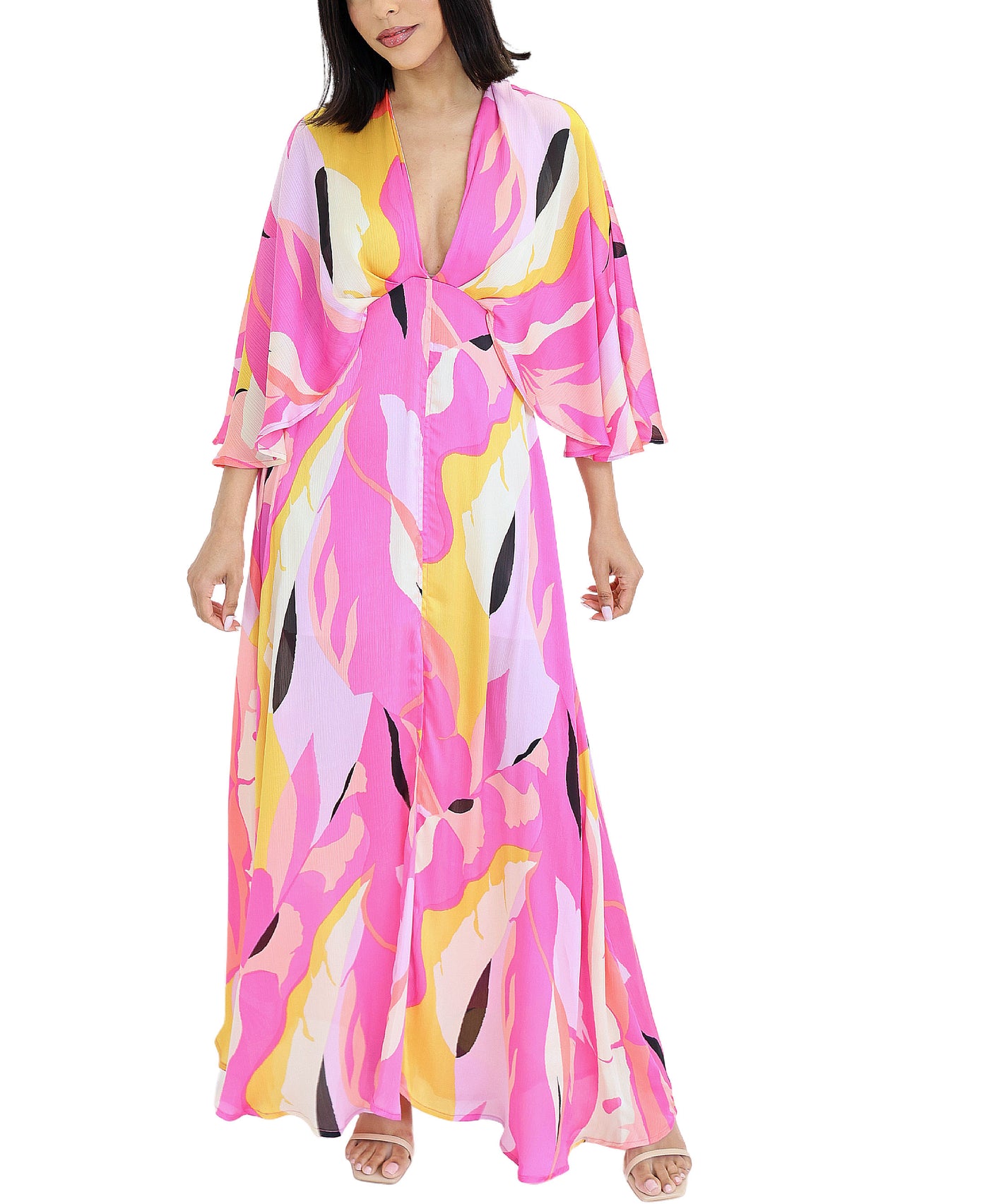 Printed Maxi Dress view 1