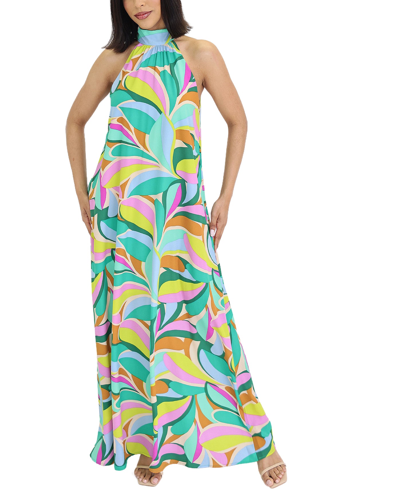 Printed Maxi Dress view 1