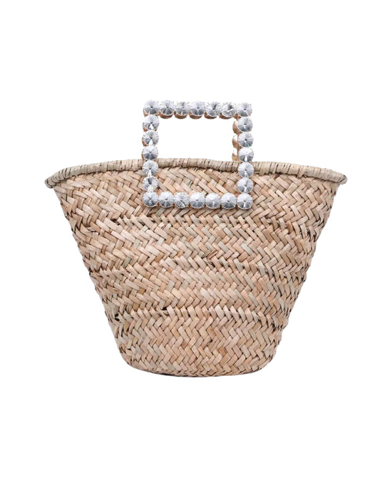 Woven Straw Tote Handbag view 