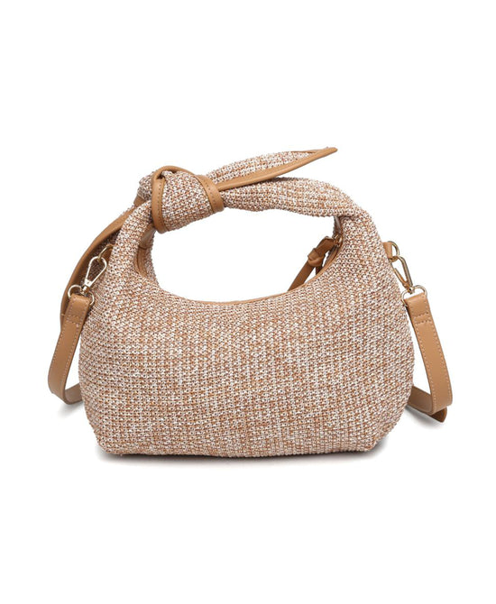 Woven Straw Crossbody Bag view 