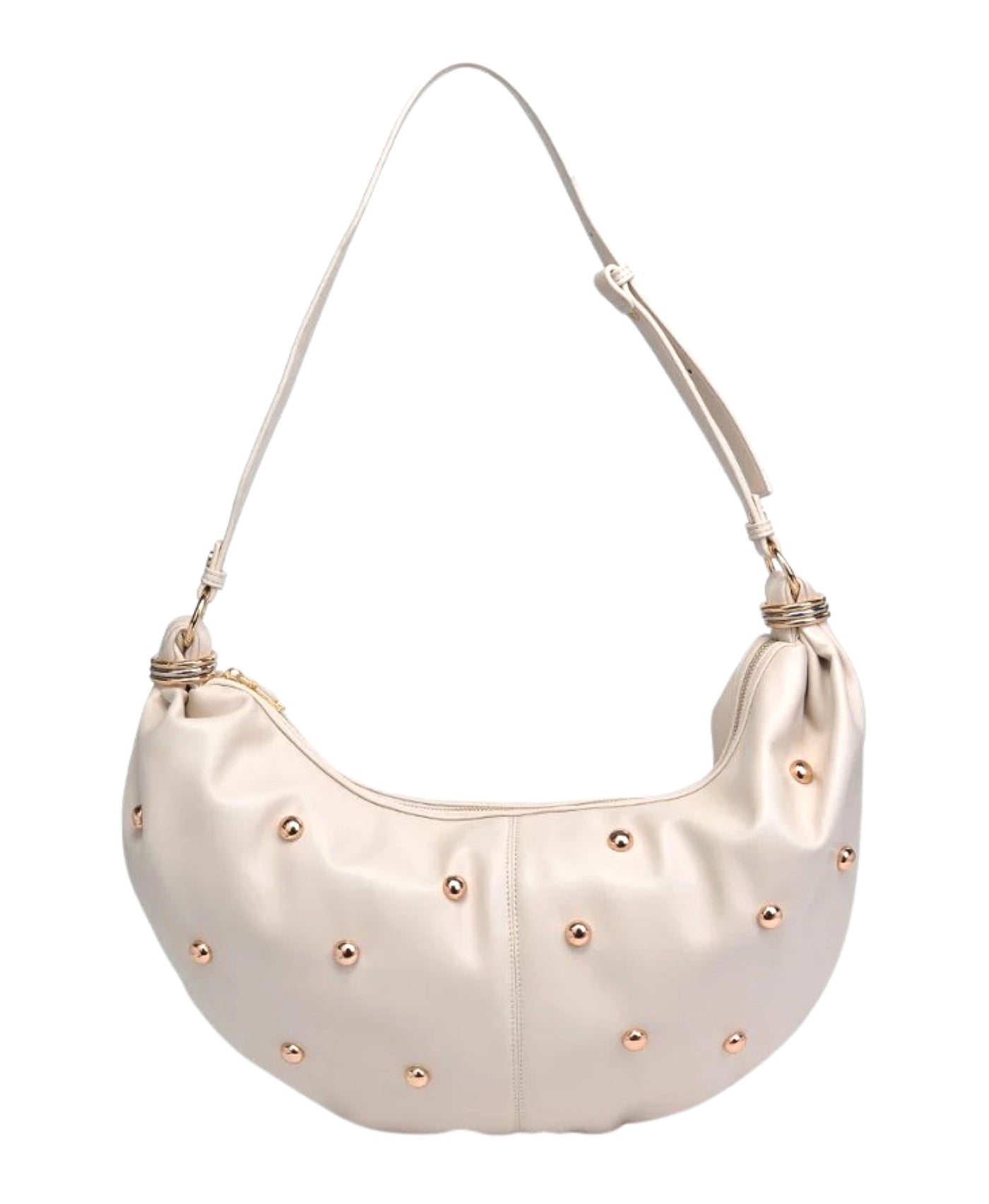 Large Studded Hobo Bag view 1