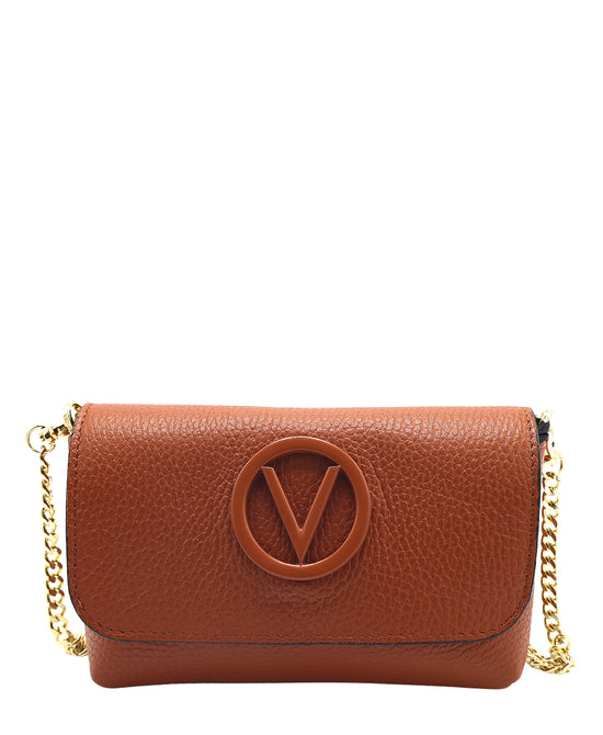 Leather Medallion Logo Crossbody Bag view 