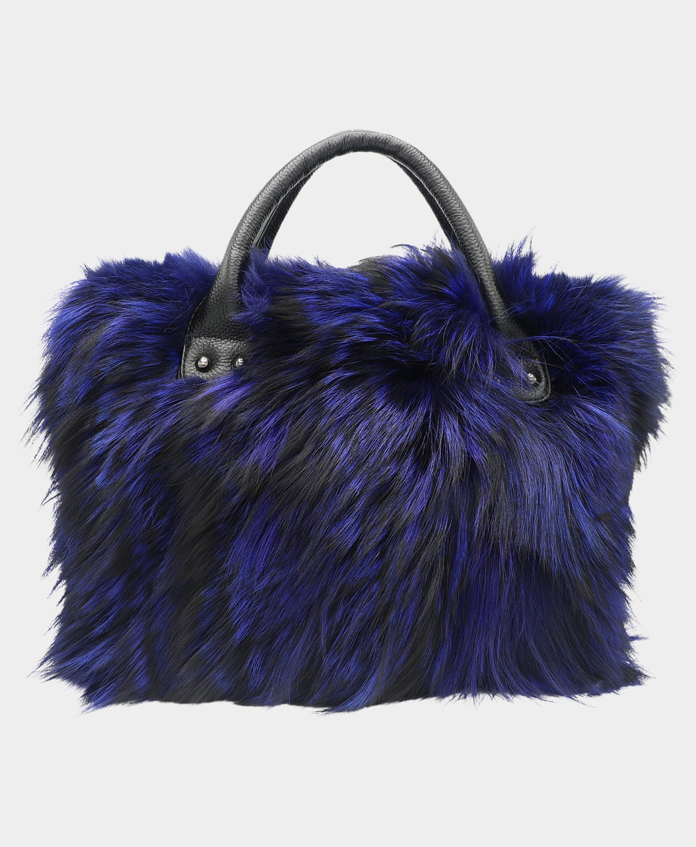 Fox Fur Satchel Handbag view 1
