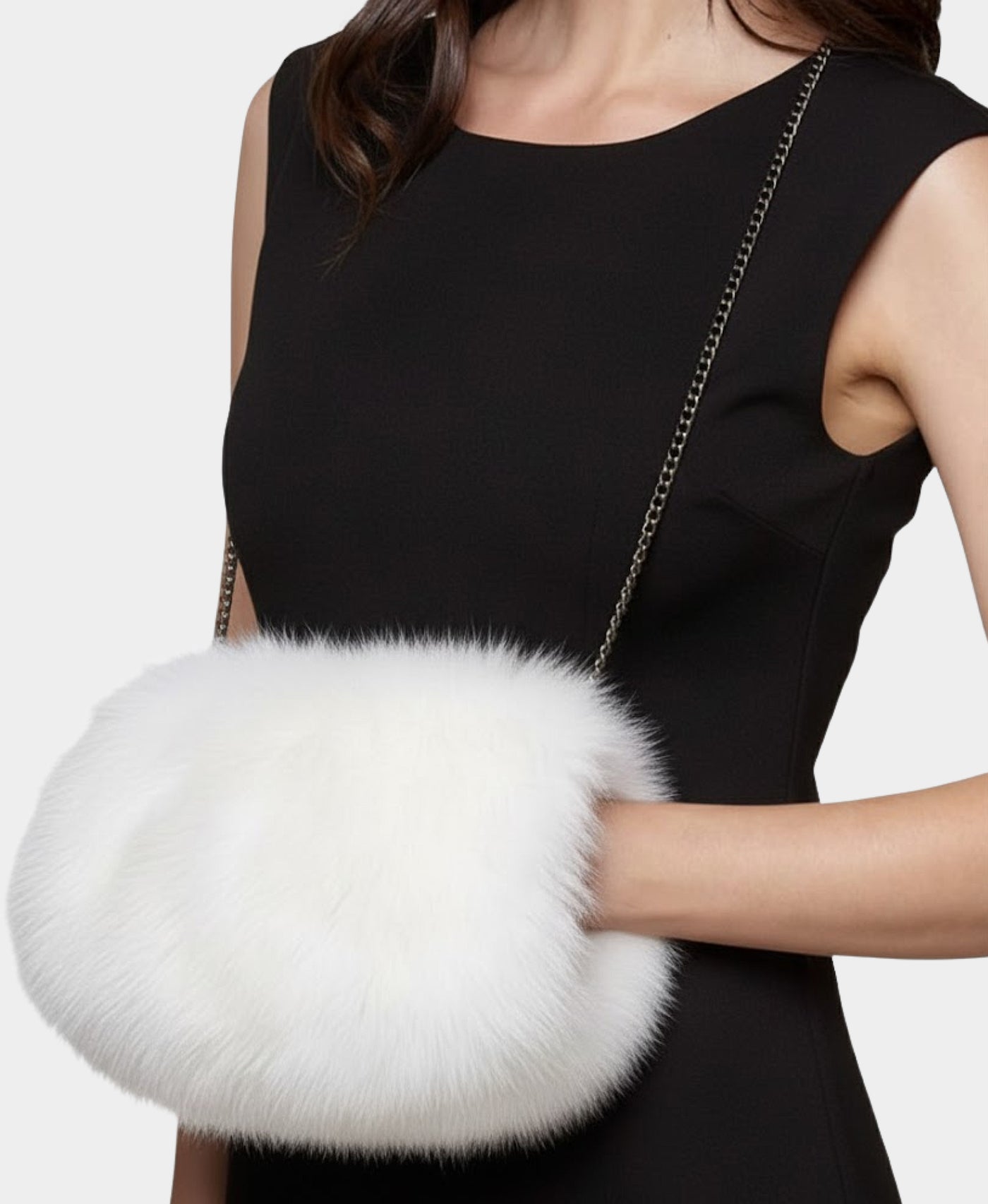 Fox Fur Crossbody Bag & Hand Muff Warmer view 3