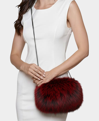 Fox Fur Crossbody Bag & Hand Muff Warmer image 6
