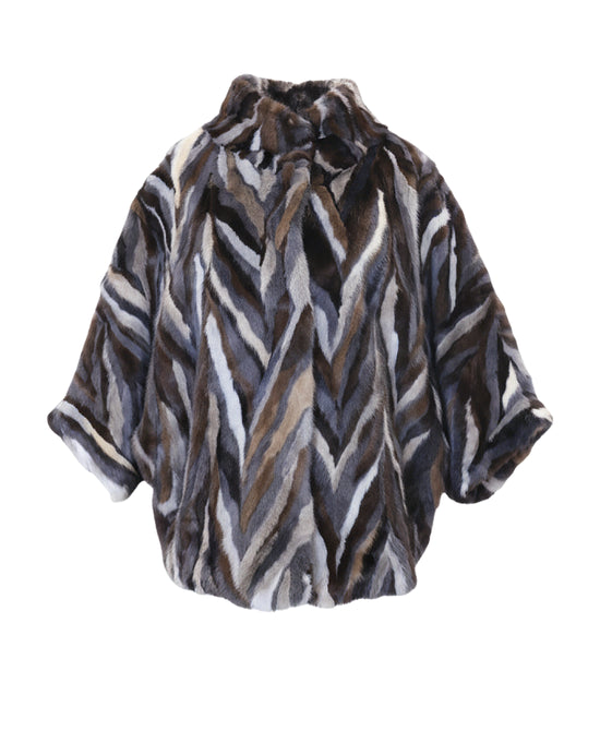 Mink Cape w/ Dolman Sleeves view 