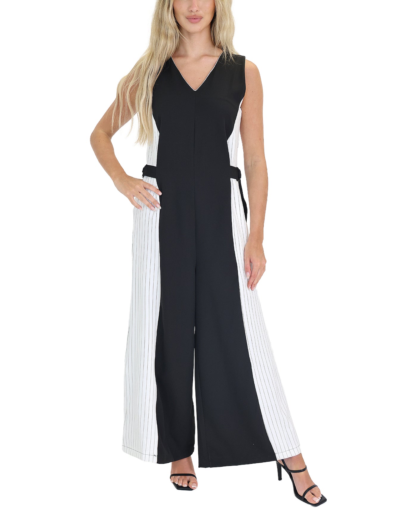 Colorblock Striped Jumpsuit view 1