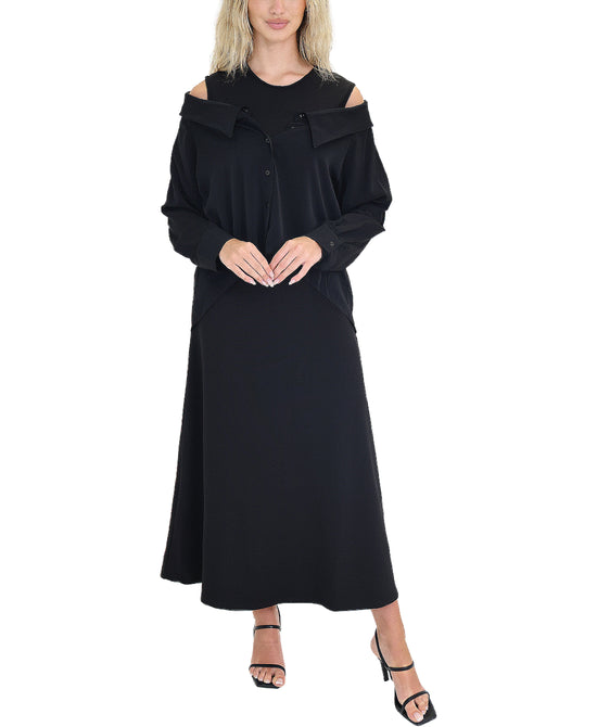 Cold Shoulder Maxi Dress view 