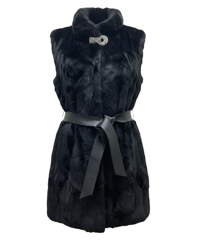 Mink Fur Vest w/ Embellished Detail image 2