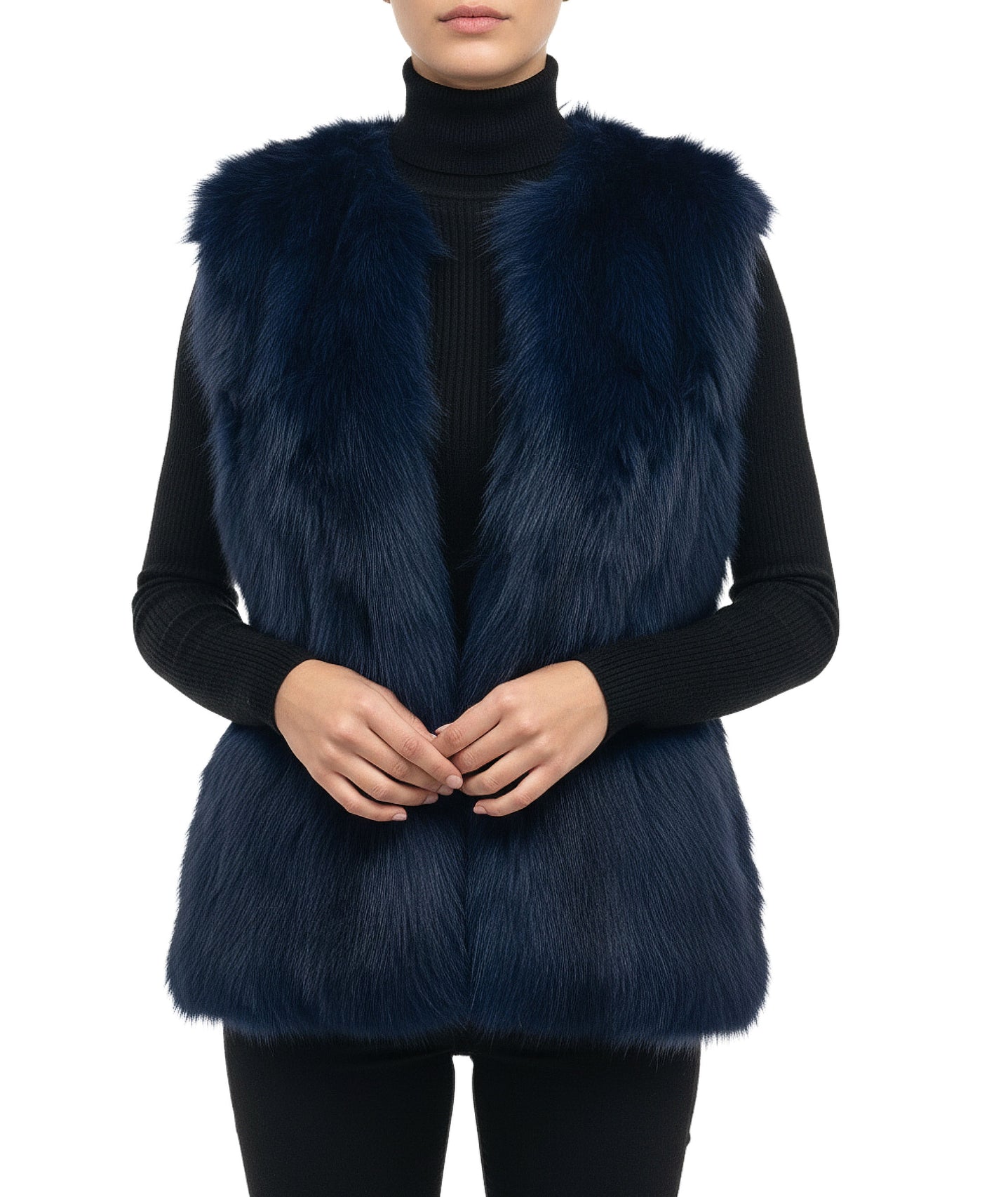 Fox Fur Vest w/ Hood view 1