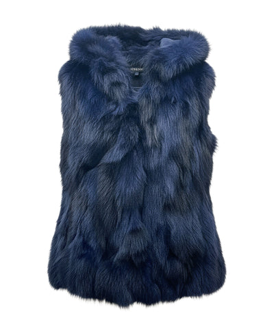 Fox Fur Vest w/ Hood image 2