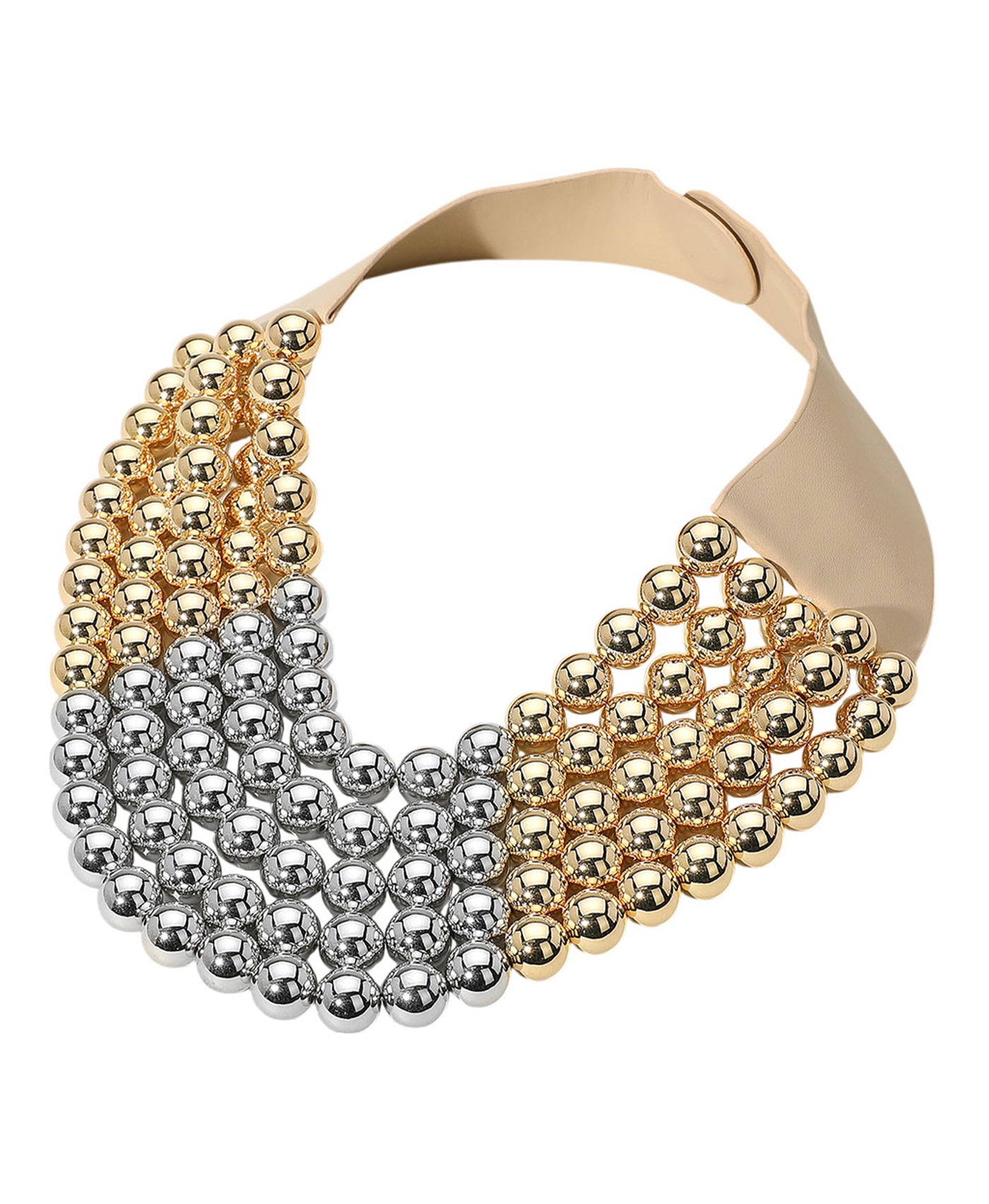 Two Tone Beaded Necklace view 1