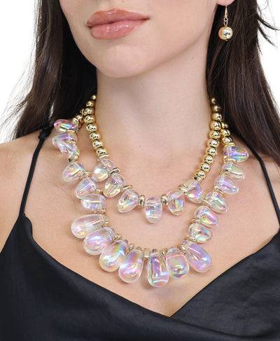 Beaded Necklace & Earrings Set image 1