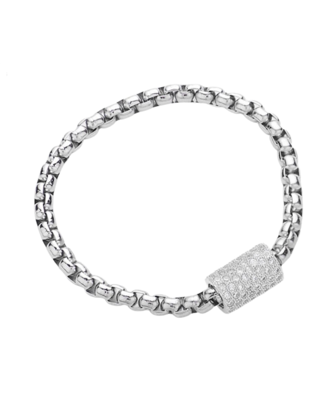 Cubic Zirconia Cylinder Bracelet view 1