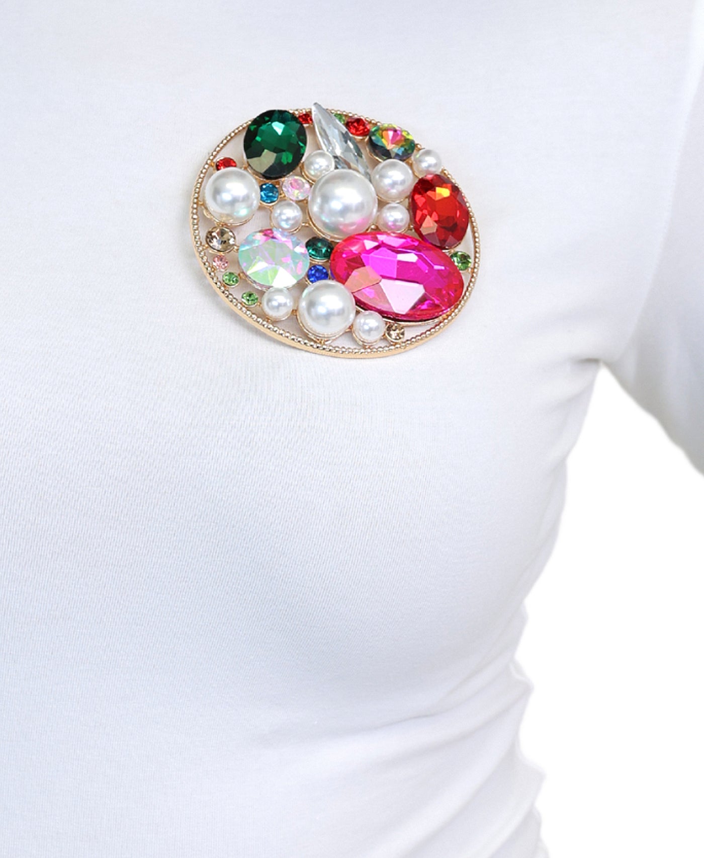 Oversized Round Brooch view 1