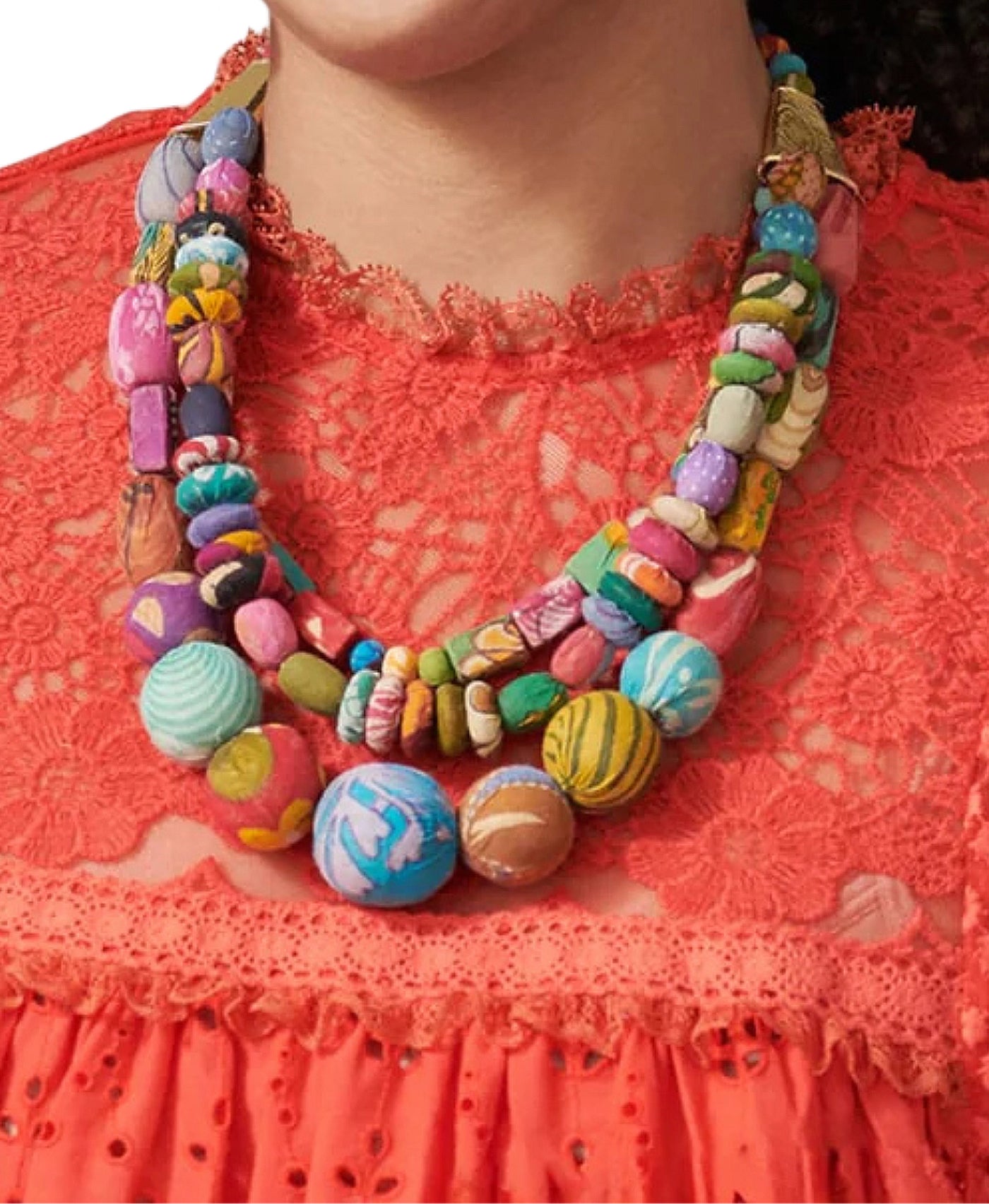 Beaded Layered Necklace view 1
