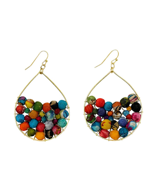 Beaded Teardrop Earrings view 