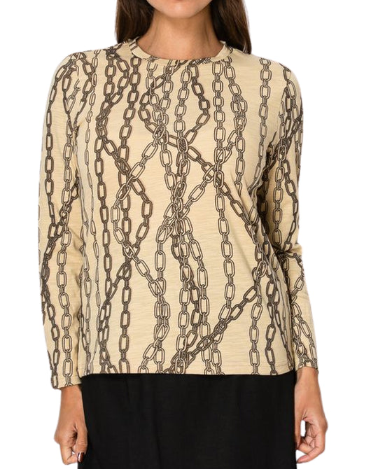 Chain Print Top view 