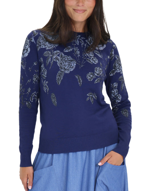 Floral Print Sweater view 