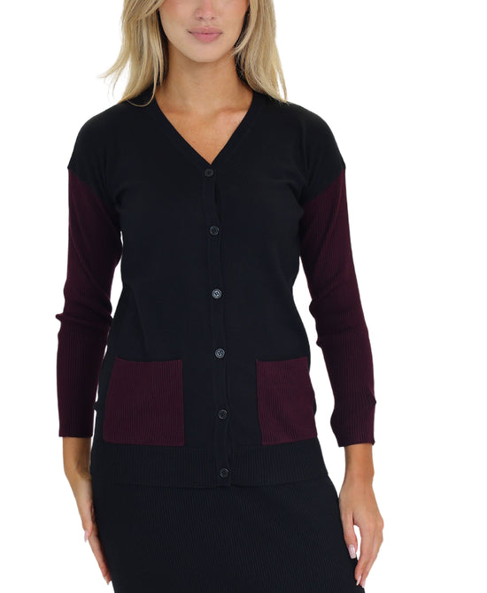 Colorblock Cardigan Sweater view 