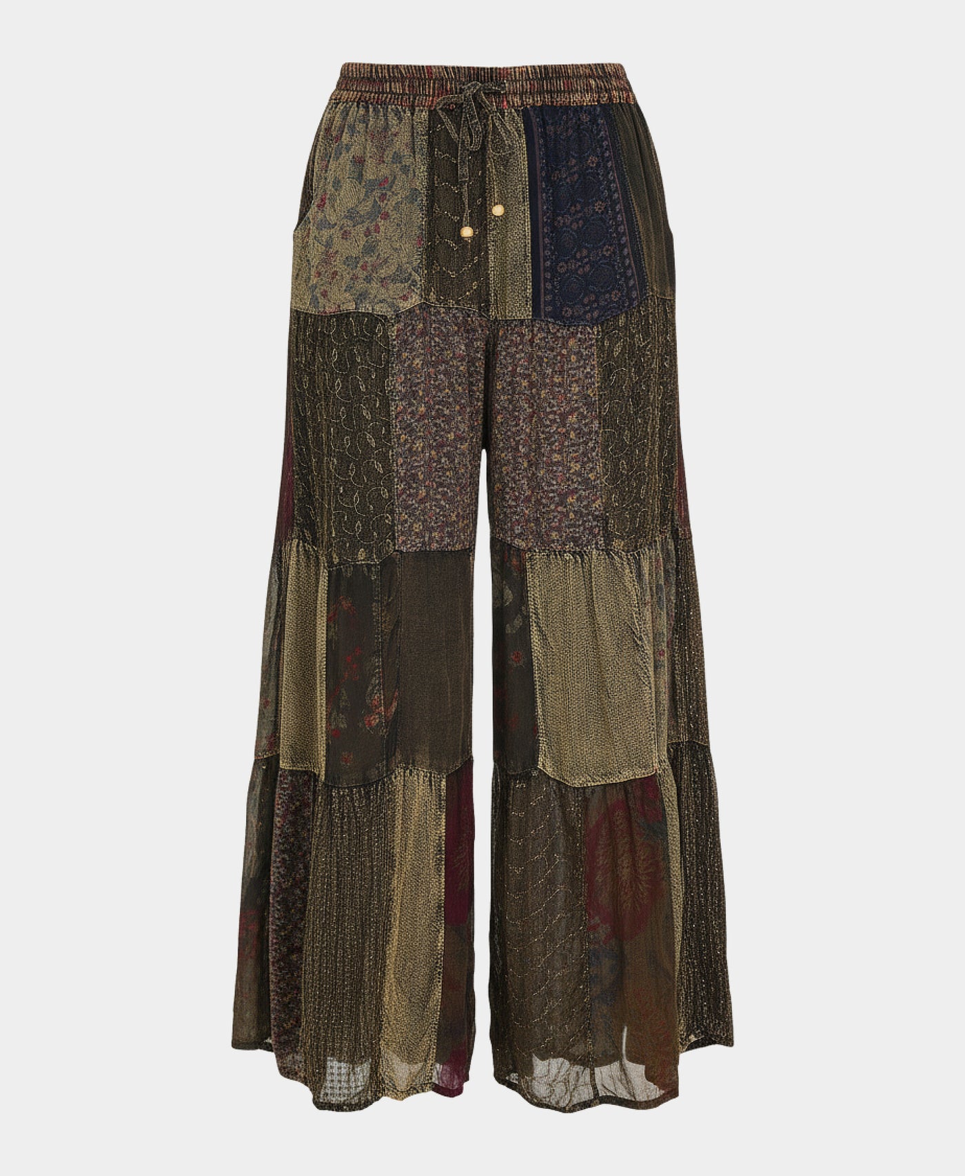 Mixed Media Patchwork Pants view 2