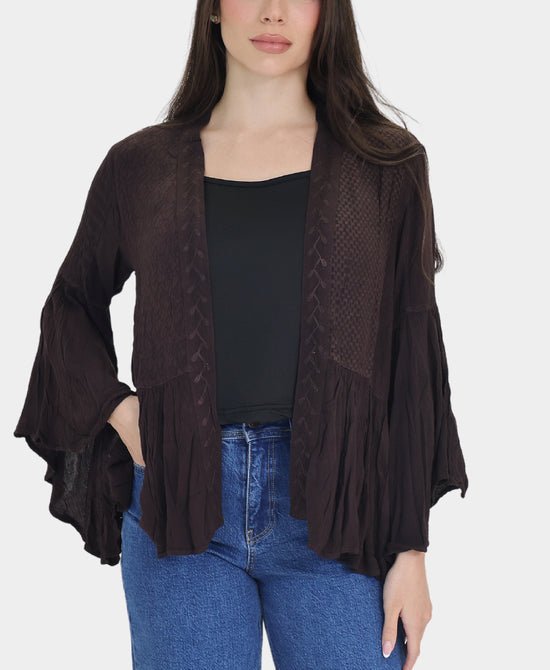 Mixed Media Patchwork Kimono view 