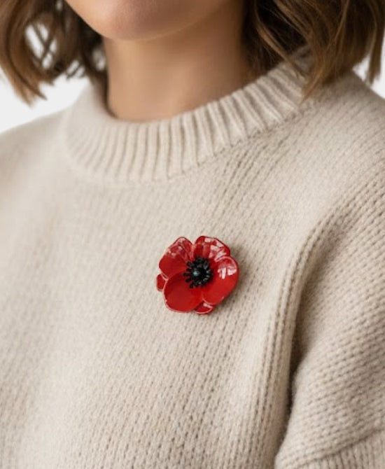 Rose Magnetic Brooch view 
